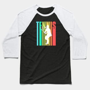 US Open Tennis Player Silhouette Baseball T-Shirt